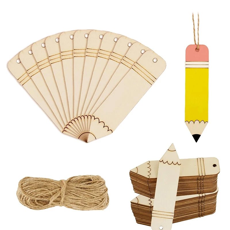 10 шт. незавершенные деревянные карандаши закладки сделай сам именные бирки