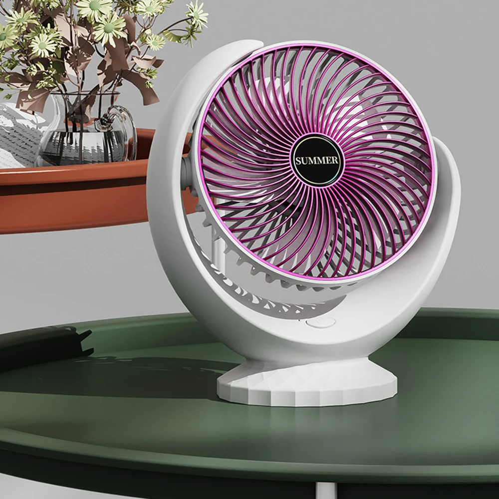 6 inch USB charging desktop circulating fan desktop fan home dormitory outdoor cooling fan convenient large air volume