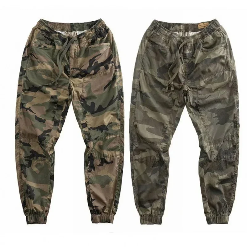 

Cargo Pants for Men, Harm Pants, Streetwear, Rastic Artificial Waist, Casual, Large Size