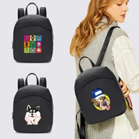 2022 fashion women mini backpack multifunction small backpacks casual simple dog printing student bookbags travleing rucksack