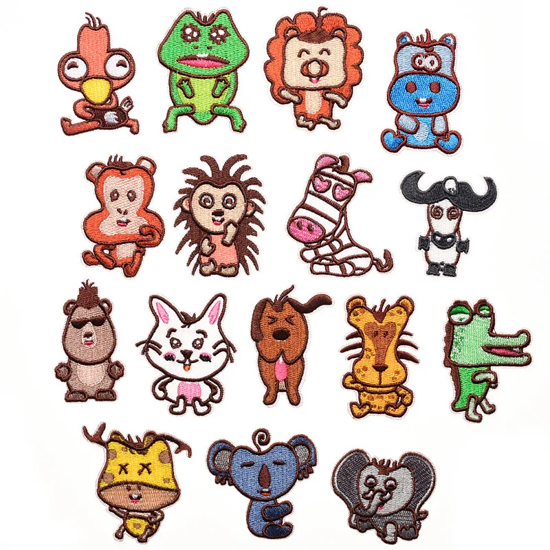 

Crocodile Koala Patches Cartoon Animal Patch On Clothes Kids Applique Iron On Clothing Thermoadhesive Patches Badges
