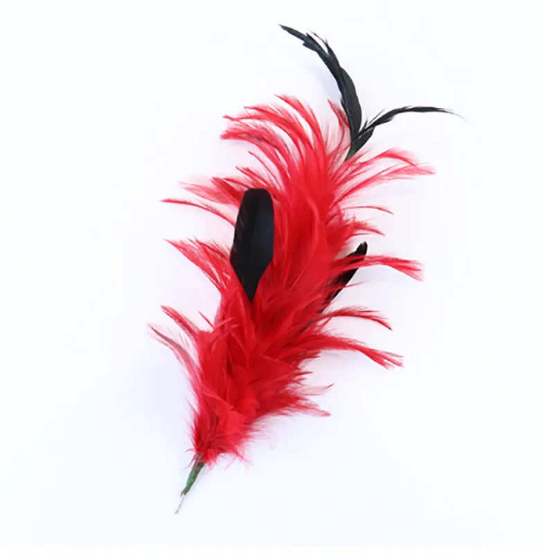 

High Quality Chicken Feather Flower 25-30 CM/10-12 Inches DIY Home Party Headdress Decoration Feathers for Crafts