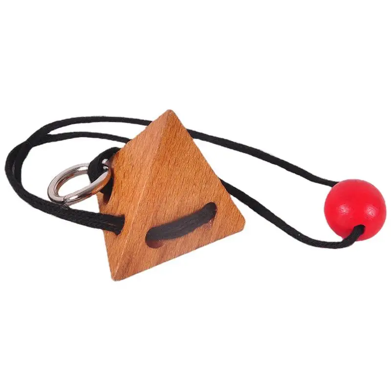 

Brain Teaser String Puzzles Game Fun Hot Rope Wood Puzzle Toy Waterproof And Wear-Resistant Puzzle Logic Intelligent Educational