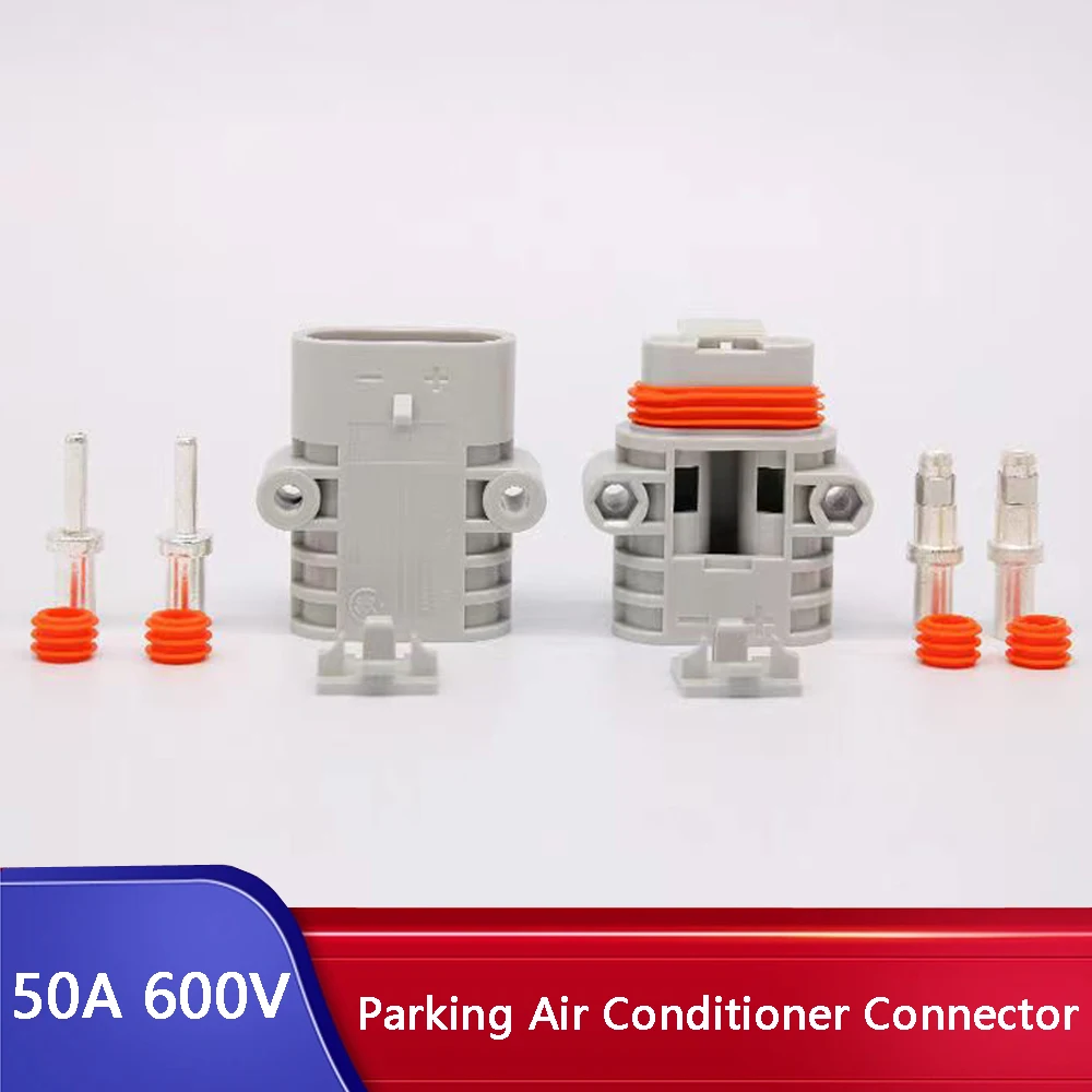 

Parking Air Conditioner Connector 50A 600V Double Pole with Copper Contact Waterproof Outdoor Quick Male and Female Plug
