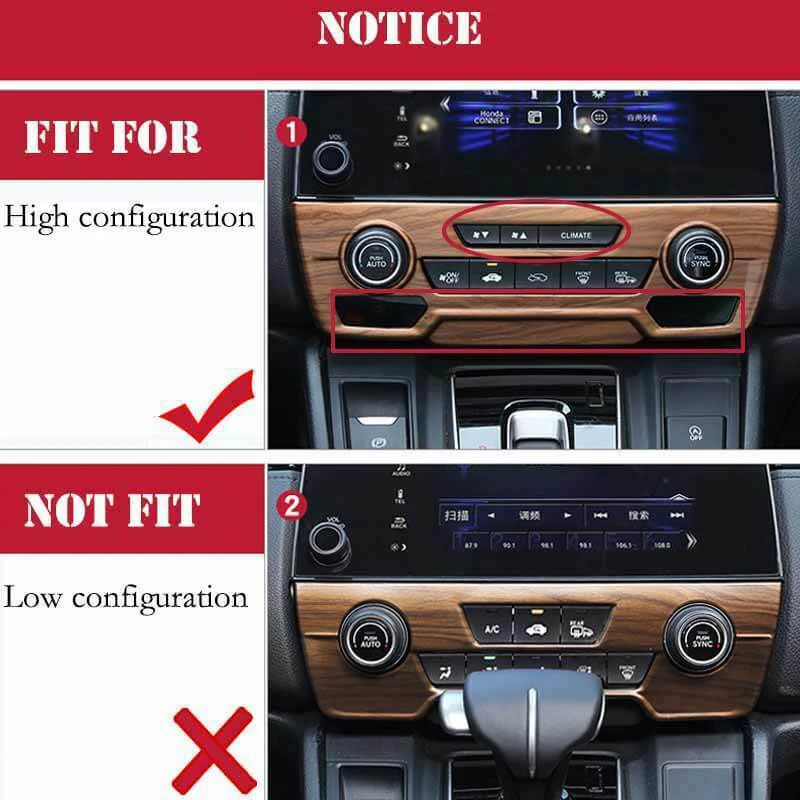 Центральная консоль из персикового дерева обшивка для панели CD Honda CRV CR-V 2017-2019