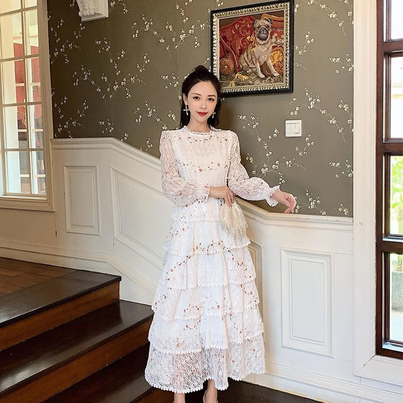 Французское темпераментное милое кружевное цветочное элегантное модное ажурное