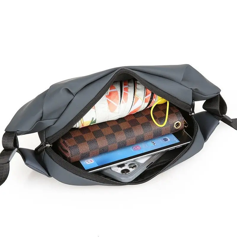 Men's Chest Bag Multifunctional Waterproof Waist Bag Casual Sports Style Shoulder Crossbody Bag Men's Fashion Phone Chest Bag