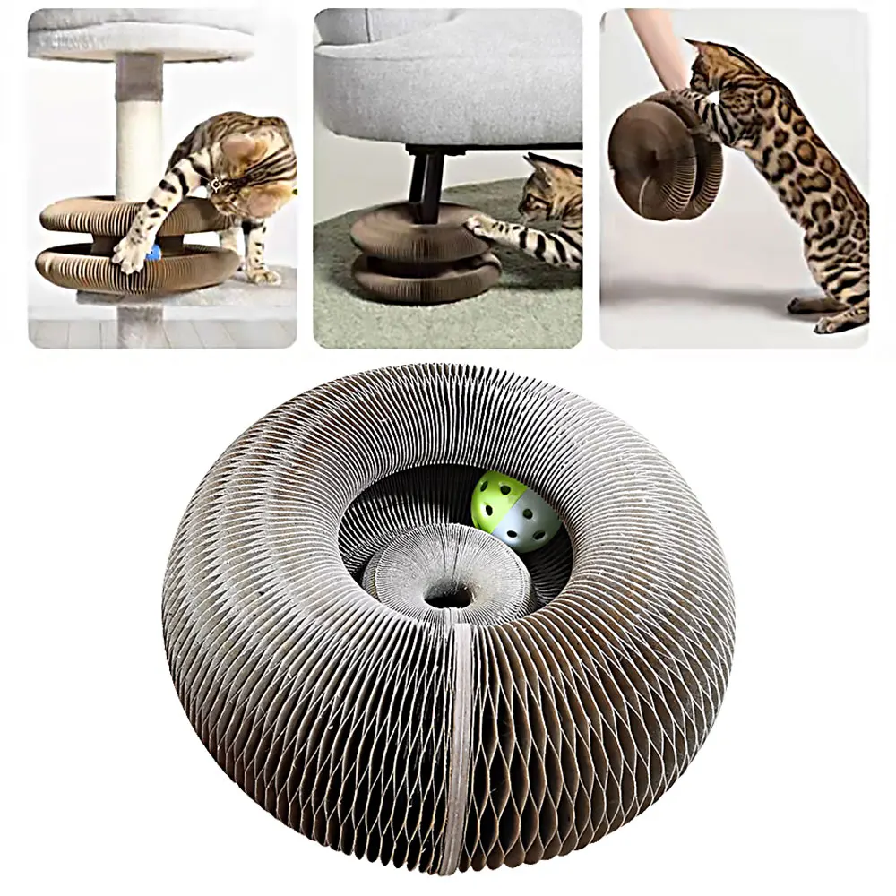 

Magic Organ Cat Scratch Board Cat Toy with Bell Cat Grinding Claw Cat Climbing Frame Cat Scratch Toy Dropshipping