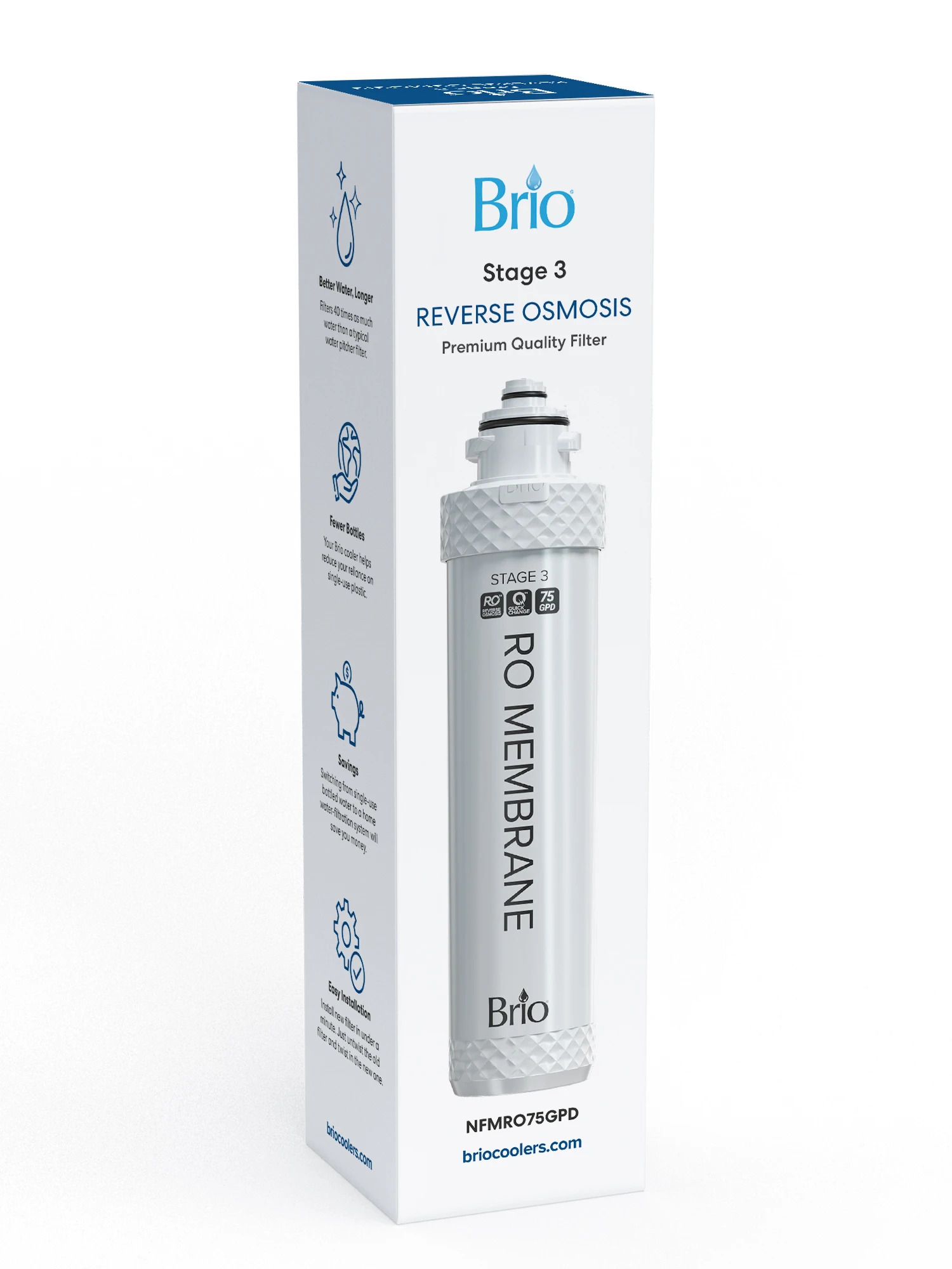 

Stage-3 RO Membrane Reverse Osmosis Replacement Water Cooler Filter