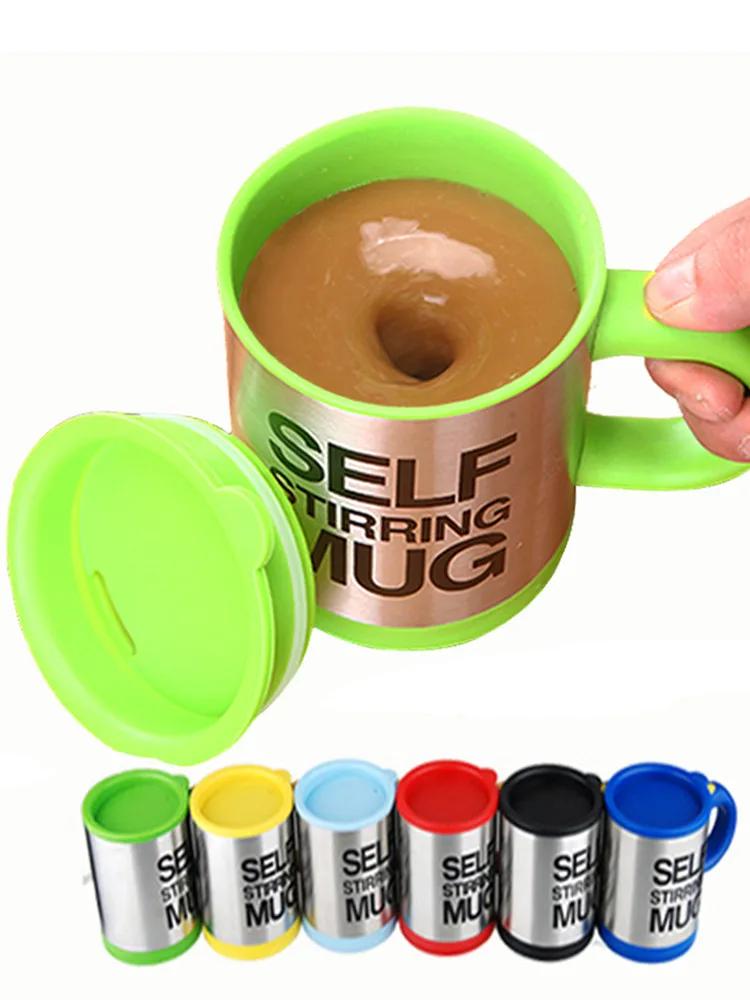 

Automatic Self Stirring Coffee Mug Electric Rotating Stainless Steel Auto Self Mixing Cup Home Office Travel Mixer Cup with Lid