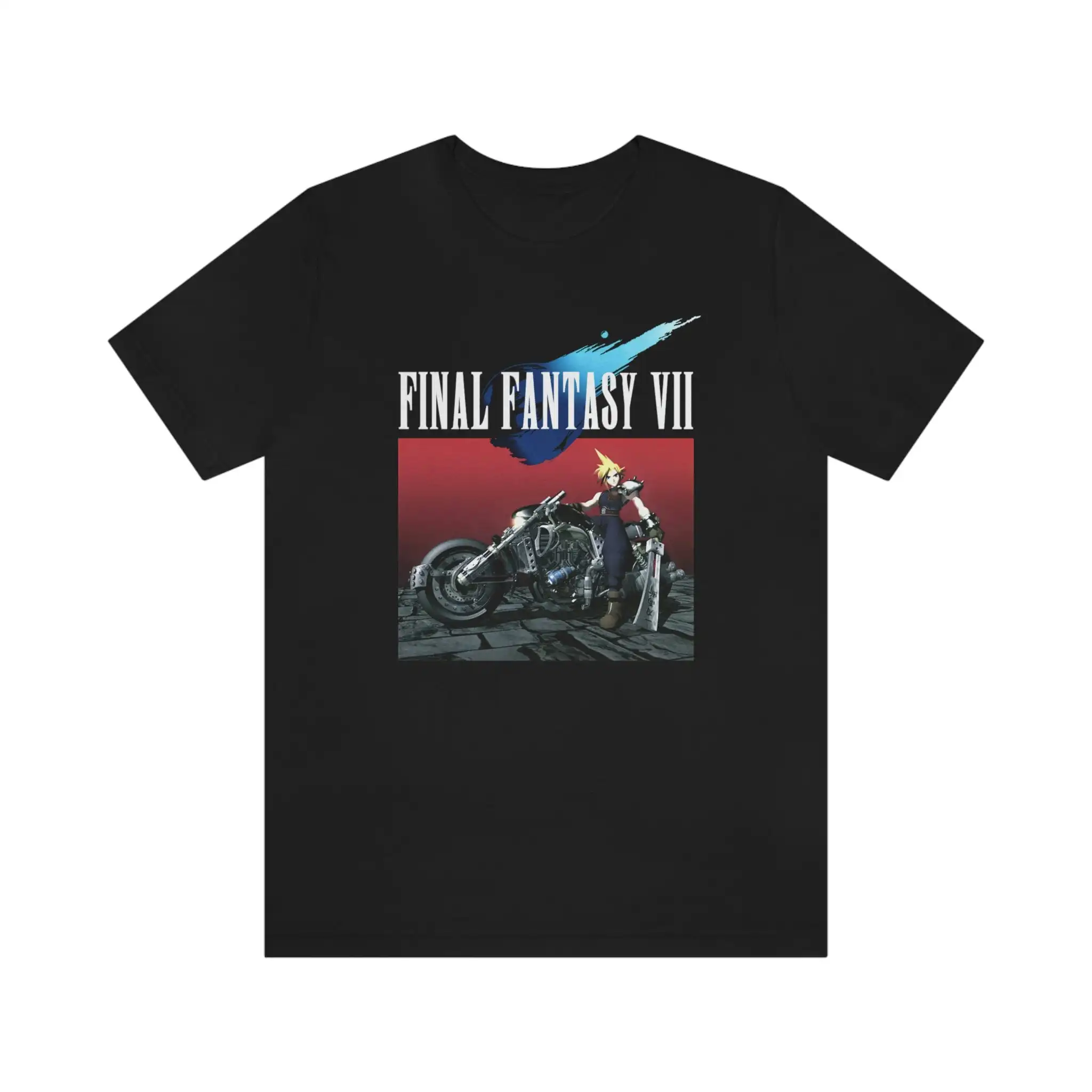 FF7 Cloud Moto футболка ролевая игра PS1 видео 100 хлопок