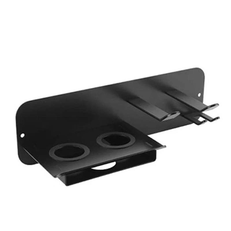 

Полка для фен, черный настенный держатель для фен, стеллаж для хранения, полка для ванной комнаты для фен Dyson, розничная продажа