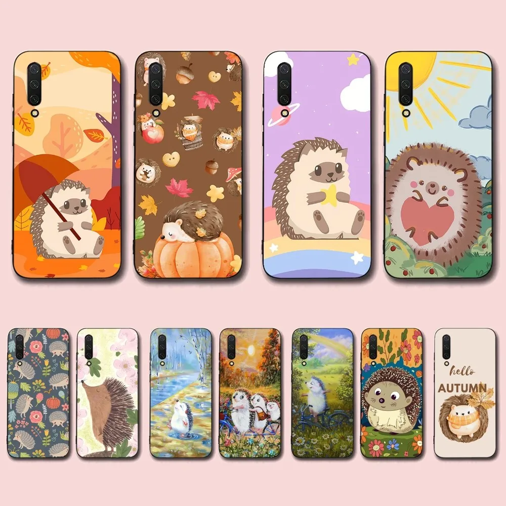 

Cute Hedgehog Phone Case For Xiaomi Mi 5X 8 9 10 11 12 Lite Pro 10T PocoX3pro PocoM3 Note 10 Pro Lite