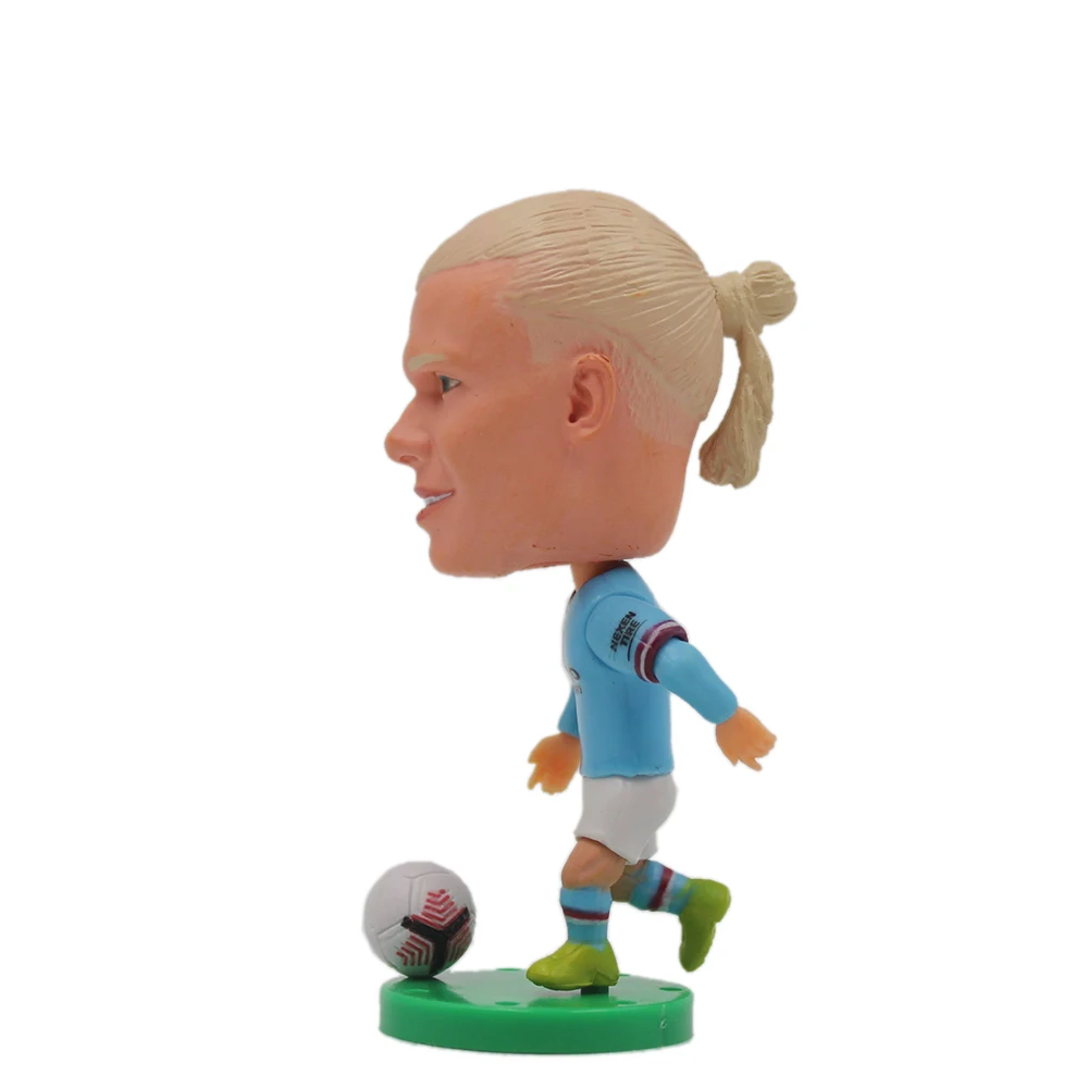 

2.5inch Mini Resin Doll Figurine Haaland De Bruyne Gerrard Sancho Room Decor Football Star Desk Decoration
