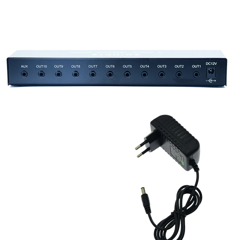 

1PC NJM4556A 1 In 10 Out Stereo Headphone Amplifier Multi-Channels Audio Distributor Independent Control