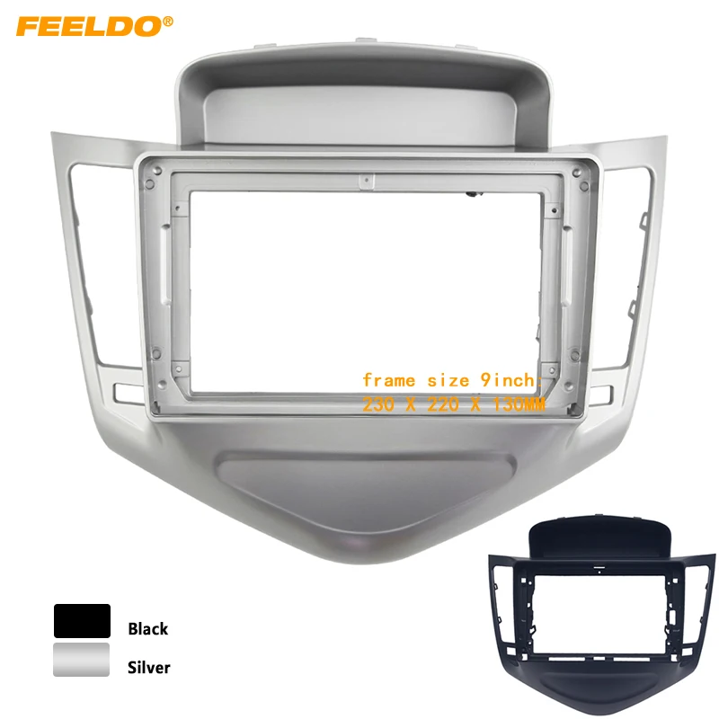 

FEELDO Car Audio Radio Face Plate Fascia Frame Adapter For Chevrolet Cruze 9" Big Screen CD/DVD Player Panel Dash Mount Kit