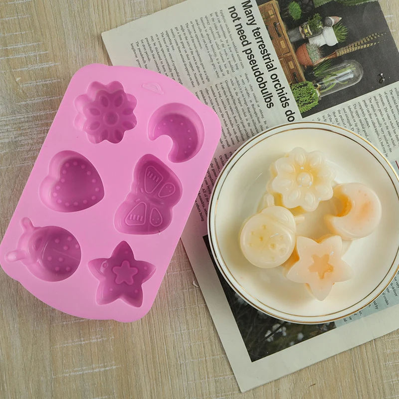 1/4 шт. форма для выпечки желейного пудинга цветок шоколад силиконовая помадка 3D