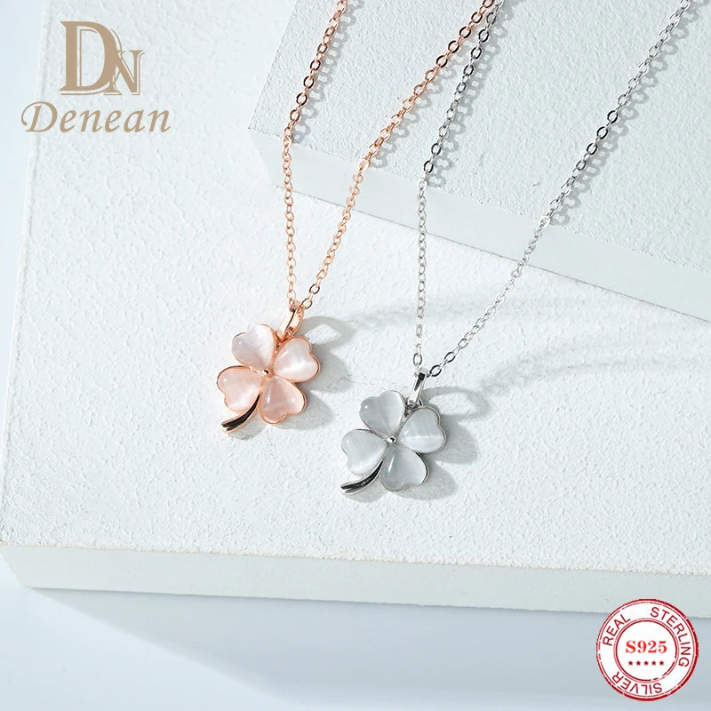 Женское ожерелье из серебра 925 пробы с опалом |