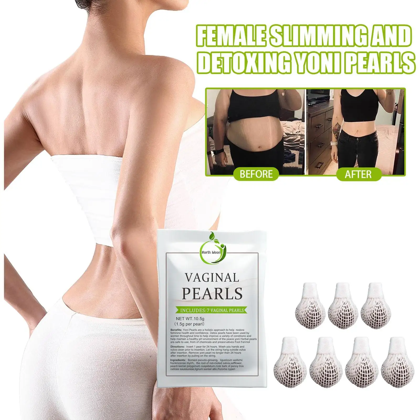 

Female Slimming And Detox Pearls Products Beauty Health Swab Tampons Pad Slimming Beads Body Care Women's Slimming Products