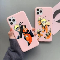naruto kakashi phone case for iphone 13 12 11 pro max mini xs 8 7 6 6s plus x se 2020 xr matte candy pink silicone cover