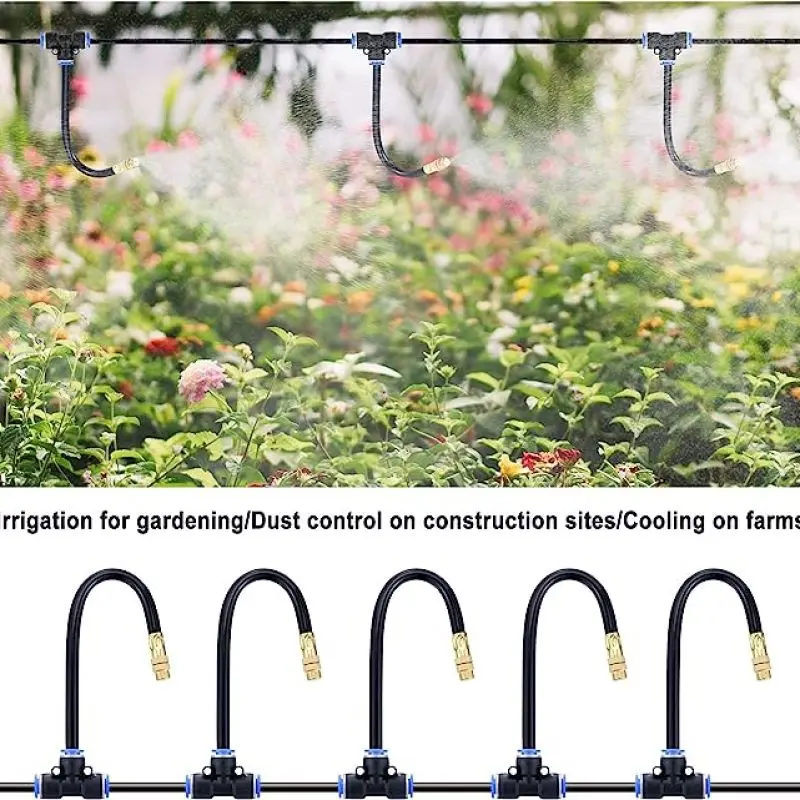 

Universal Automatic Sprinkler Irrigation System Garden Lawn DIY Drip Irrigation Kit 360°Adjustabl Dripper Misting Plant Watering