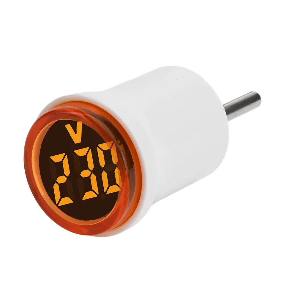 Диапазон измерения переменного тока 220 В вольтметр 50 ~ 500 30 мм круглая вилка