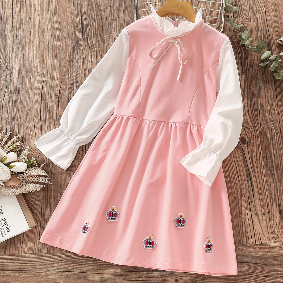 

School Uniform Girls Clothes for Teenagers Girl Dress Spring Autumn Long Sleeve Children Clothing Kids Costume 8 10 12 14 Years
