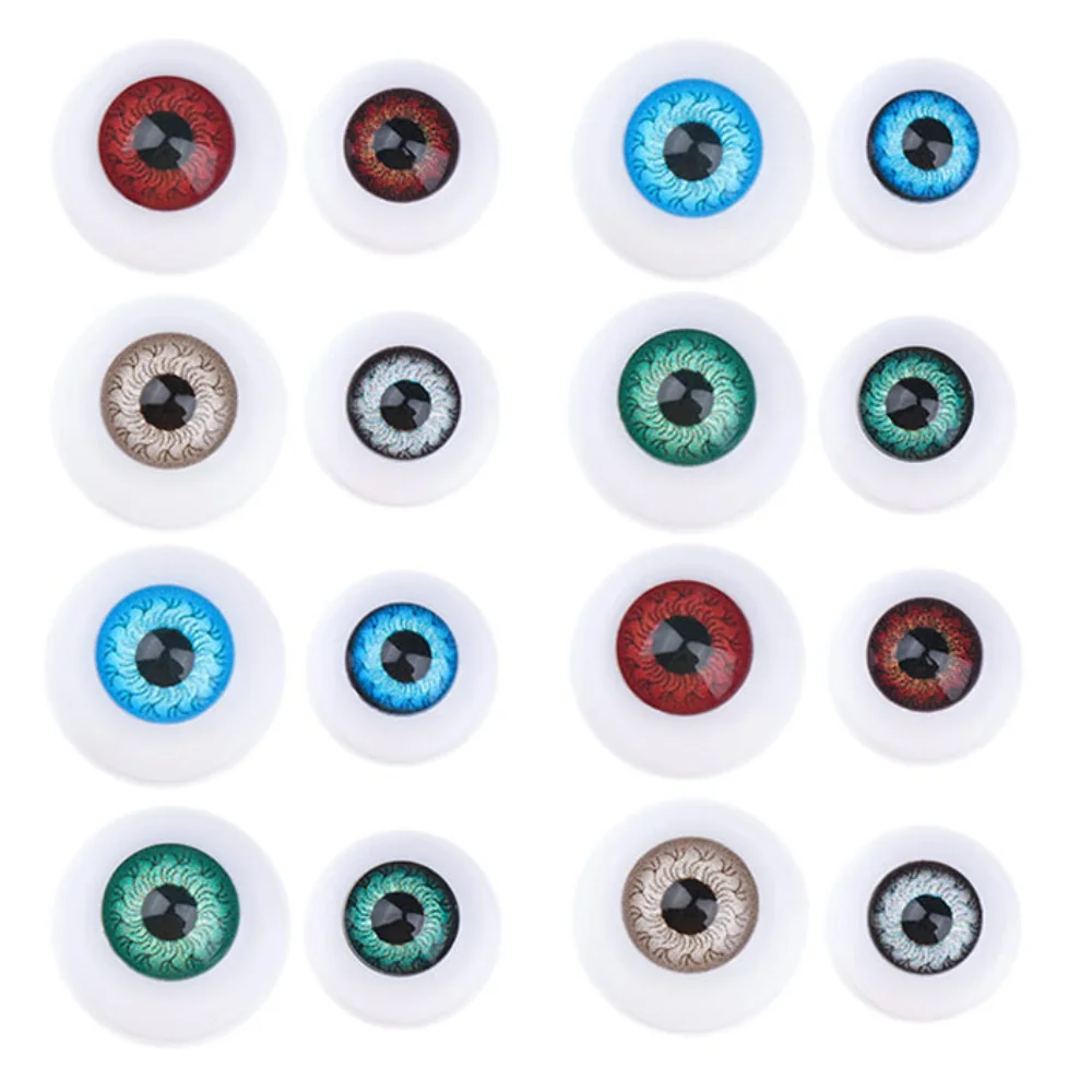 

10 Pairs Glass Eyes For Dolls Accessories For BJD Doll Eyeballs Making Crafts Bear Plush Animal Toy Parts Safety Eyes 10mm 12mm