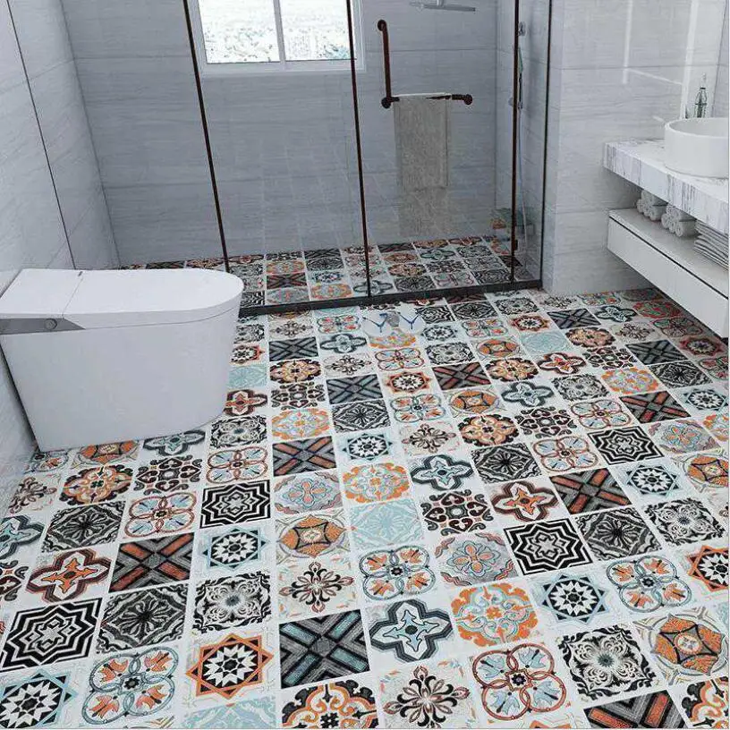 kitchen bathroom anti sewage non slip wear resistant cement surface directly spread thickened refurbished self adhesive stickers free global shipping