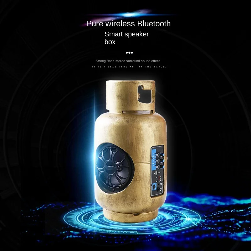 

Новинка, уличная Беспроводная Bluetooth колонка, портативный сабвуфер, звуковая карта для мобильного телефона, креативный подарок