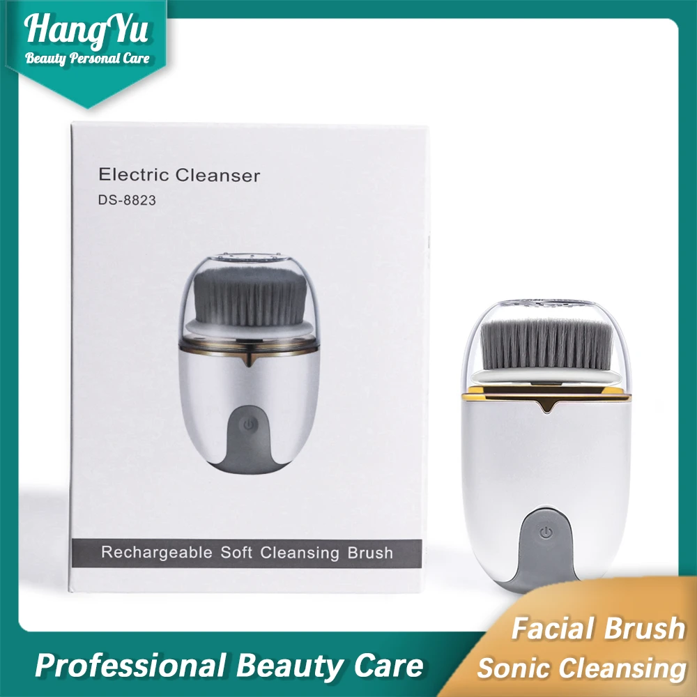 Ultrasonic Wave Massage Silicone Face Massager Beauty Gadgets Washing Facial Exfoliate Brush