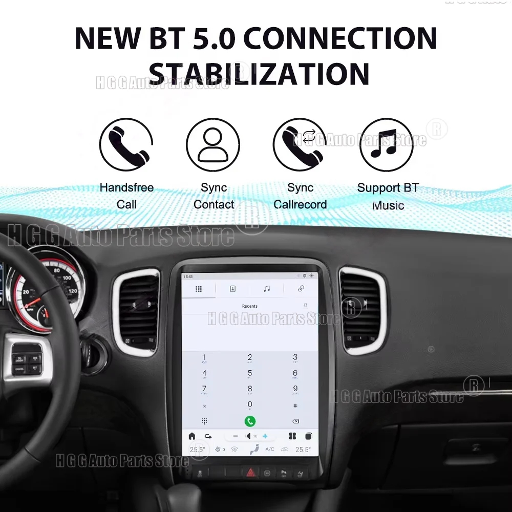 Фото 13-дюймовая автомагнитола для Dodge Durango 2011-2020 с Android, GPS, CarPlay, мультимедийным видеоплеером и навигацией №4