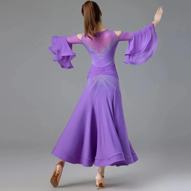 Новинка 2024 платье для современных танцев национальный стандарт вальса