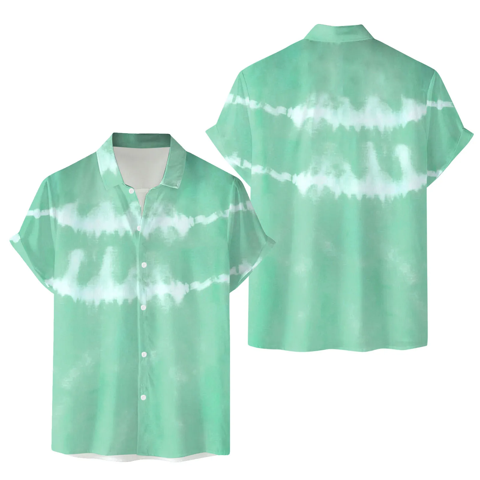 

Men Short Sleeve Spring Summer Casual Printed Shirts Fashion Top Blouse Pack White T Shirts for Men Mens 50s Style Clothing