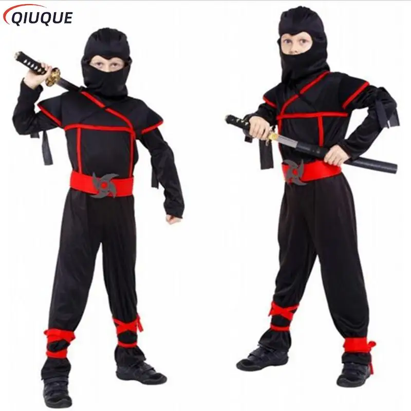 

Ninja Costumes For Kids Fancy Party Decorations Supplies Uniforms Classic Martial Arts Halloween Costumes Cosplay Costume