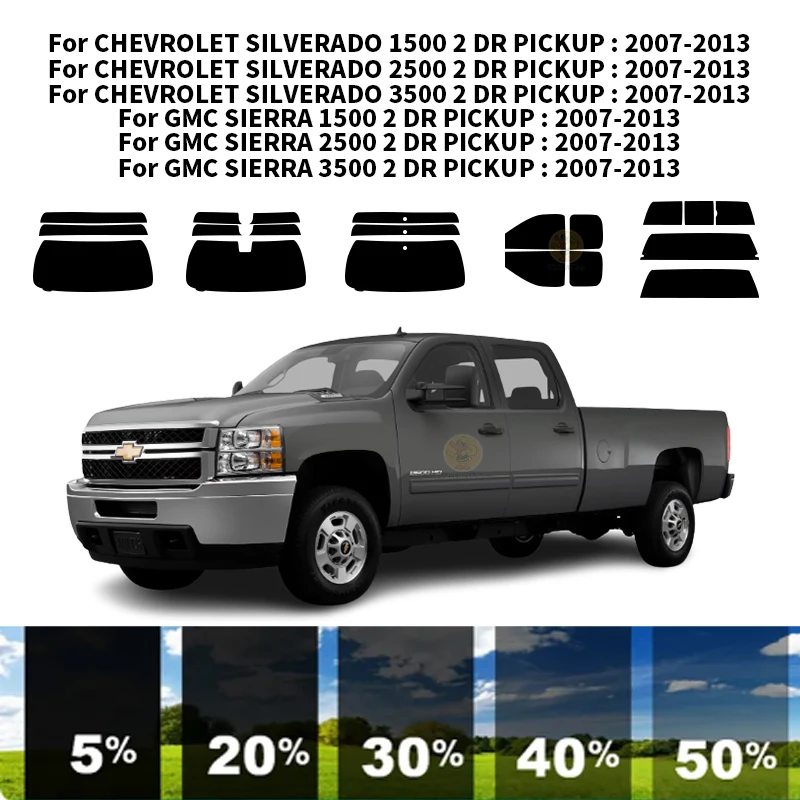

Precut nanoceramics car UV Window Tint Kit Automotive Window Film For CHEVROLET SILVERADO 2500 2 DR PICKUP 2007-2014