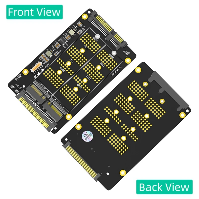 2 в 1 Combo M.2 (NGFF) NVME PCI-E SSD к U.2 SFF-8639 & SATA адаптеру простая установка простота