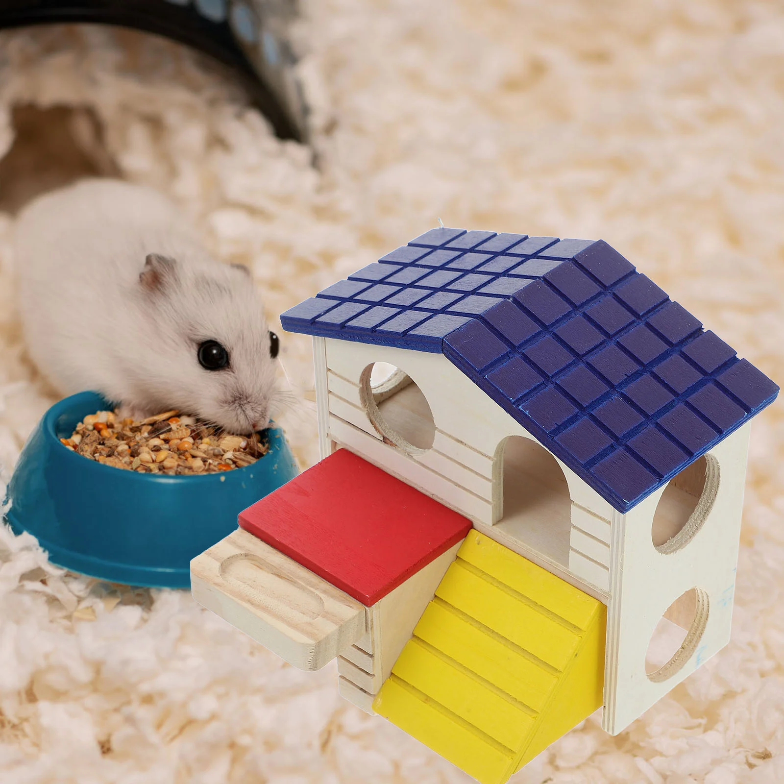 Вилла для хомяка клетка обитания хижина кролика эстетический декор мини-кабина