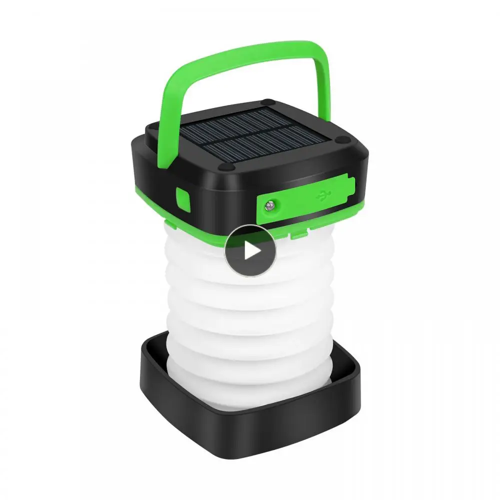 

3 Lighting Modes Atmosphere Lamp Emergency Charging Treasure Abs Portable Solar Lantern Outdoor Lighting Solar Camping Lantern