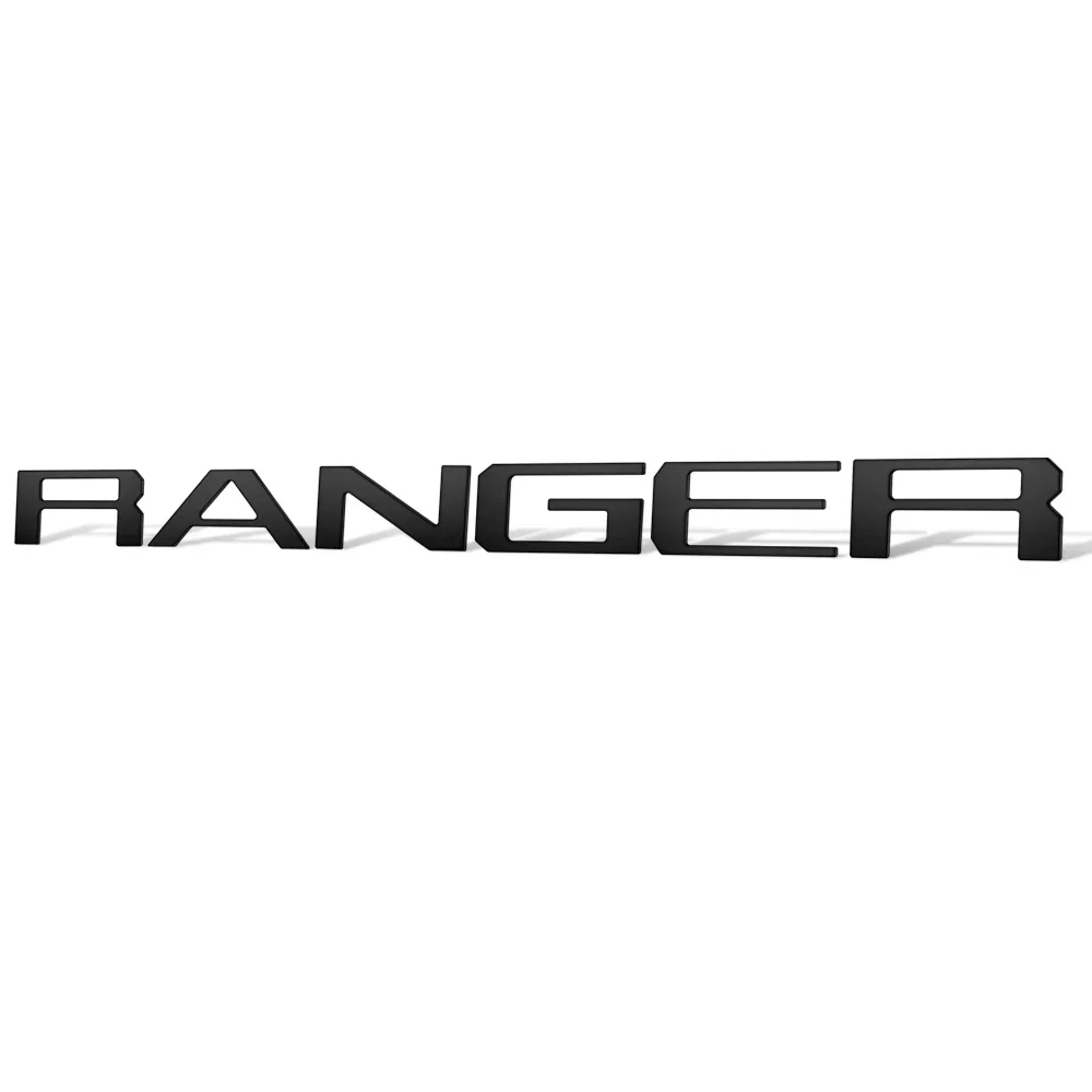 Фото Черная эмблема-наклейка RANGER для задней части автомобиля, наклейка на багажник для Ford RANGER F-150, стайлинг автомобиля, наклейка на багажник Ford, ABS №3