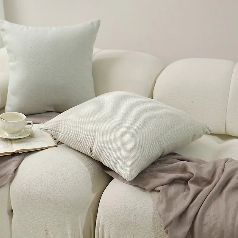 

Linen Sofa Cushions Modern Covers Living Room White Chair Cushion Aesthetic Travel Elegant Almofadas Home Decorations Minimalist