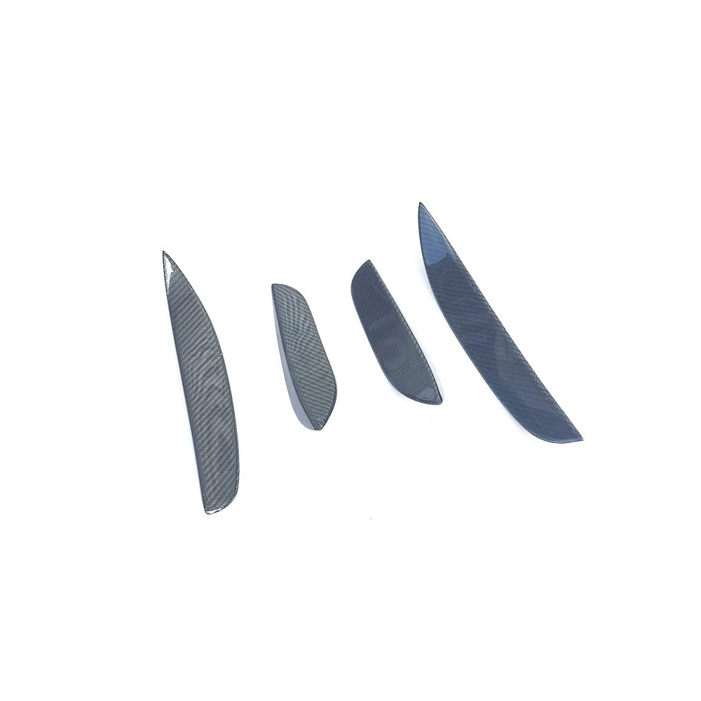 4 шт./компл. Стайлинг автомобиля передний бампер из углеродного волокна накладки