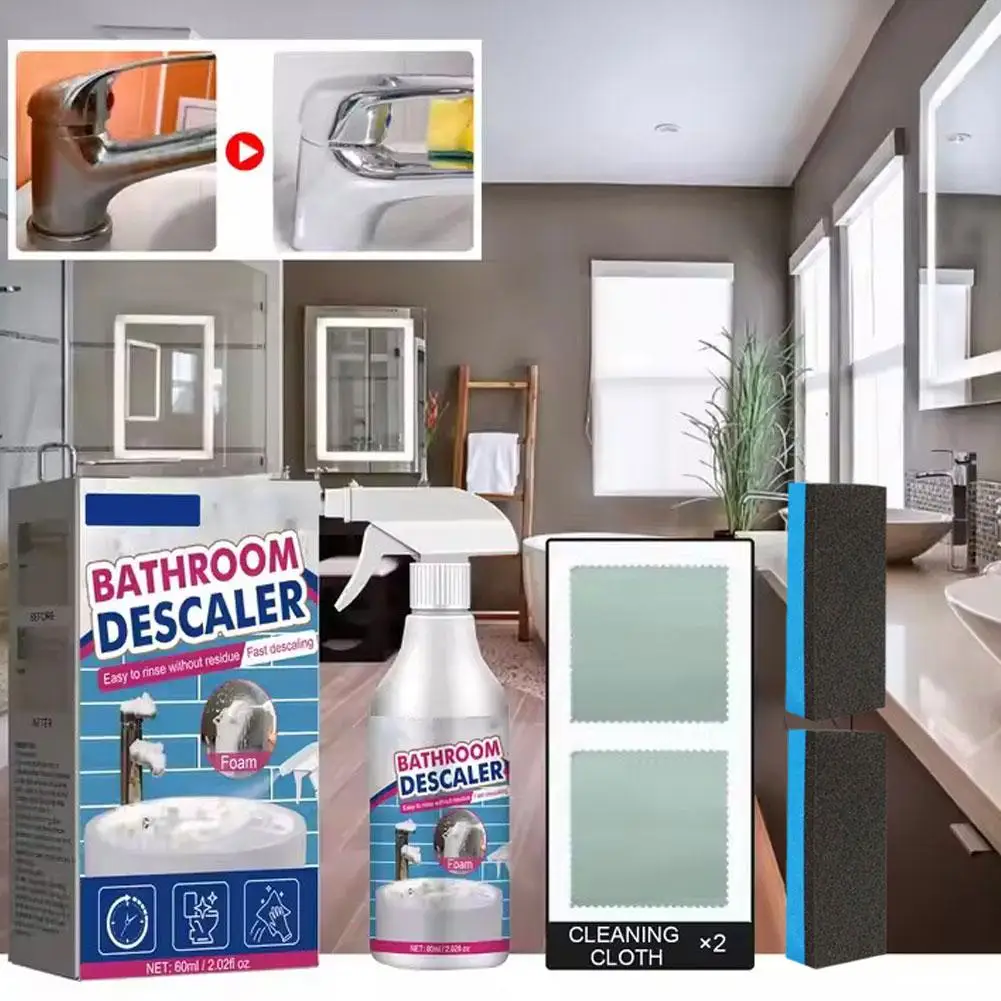 Пенка для чистки ванной комнаты очиститель стойких пятен спрей ванны средство