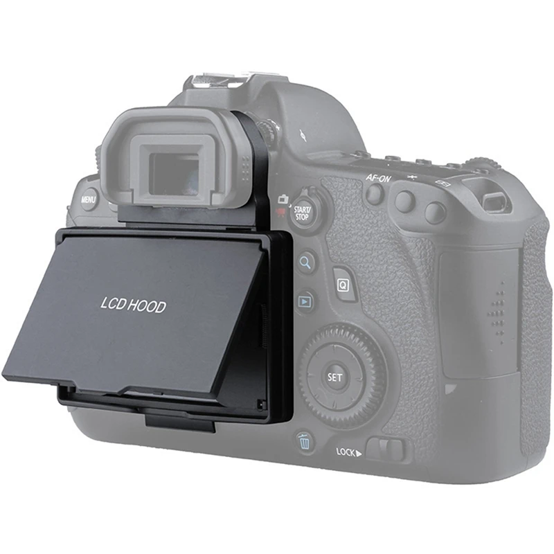 

LCD Screen Hood With -Up Shade Cover LCD Screen Protector For Canon EOS 6D Camera Protection Film