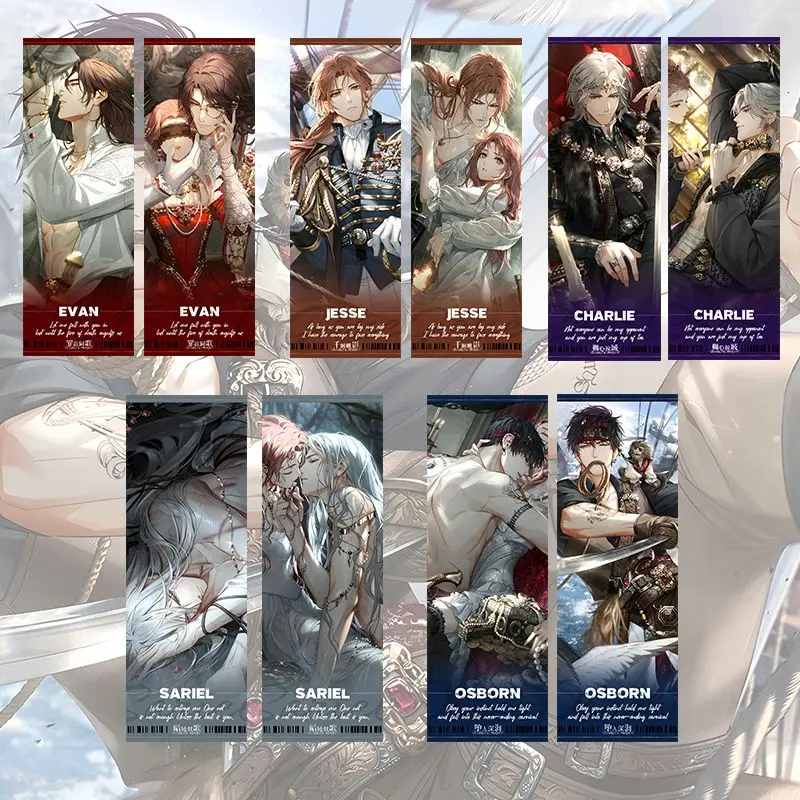 

Light and Night Anime Laser Ticket Cards Osborn Jesse Charlie Card Made Paper Card Photocard Fans Collection Exquisite Postcard