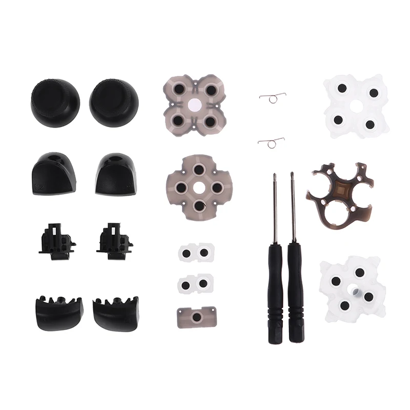 L1 R1 L2 R2 Trigger Buttons Analog Stick Conductive Rubber For PS5 Controller Gamepad V1 V2 Repair Parts
