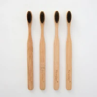 10 pcs bamboo toothbrush pure natural environmental protection adult bamboo charcoal soft bamboo toothbrush wooden toothbrush