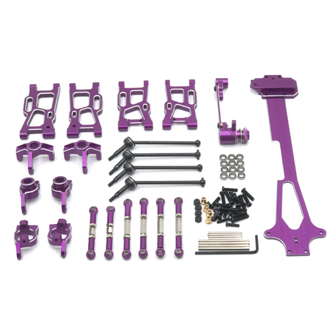 

Metal Upgrade Accessories Modification Kits for Wltoys 144001 144002 144010 124017 124018 124019 RC Car Upgrade Parts ,3