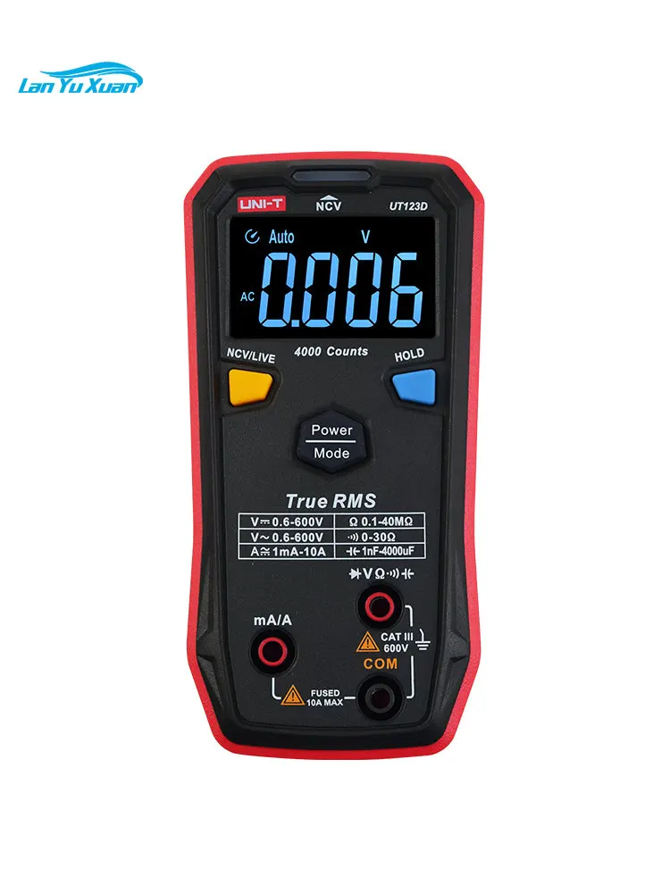 

Ulide UT123D Intelligent Digital Multimeter Mini Fully Automatic Recognition Multifunctional Electrical