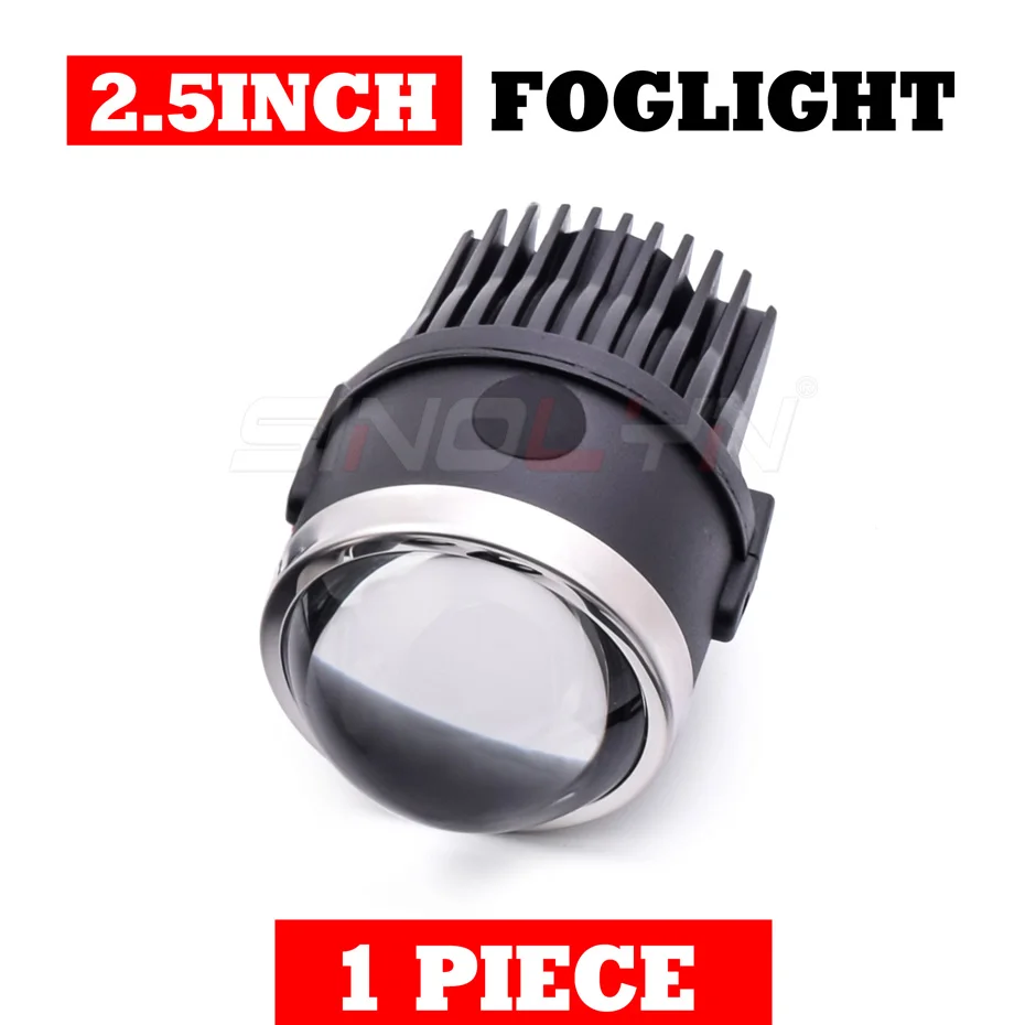 

Sinolyn 2,5/3,0 дюймовые двухдиапазонные светодиодные противотуманные фары 3000K 6000K СВЕТОДИОДНЫЙ фонарь дальнего света Автомобильный прожектор Противотуманные линзы проектора Автомобильные аксессуары для модернизаци